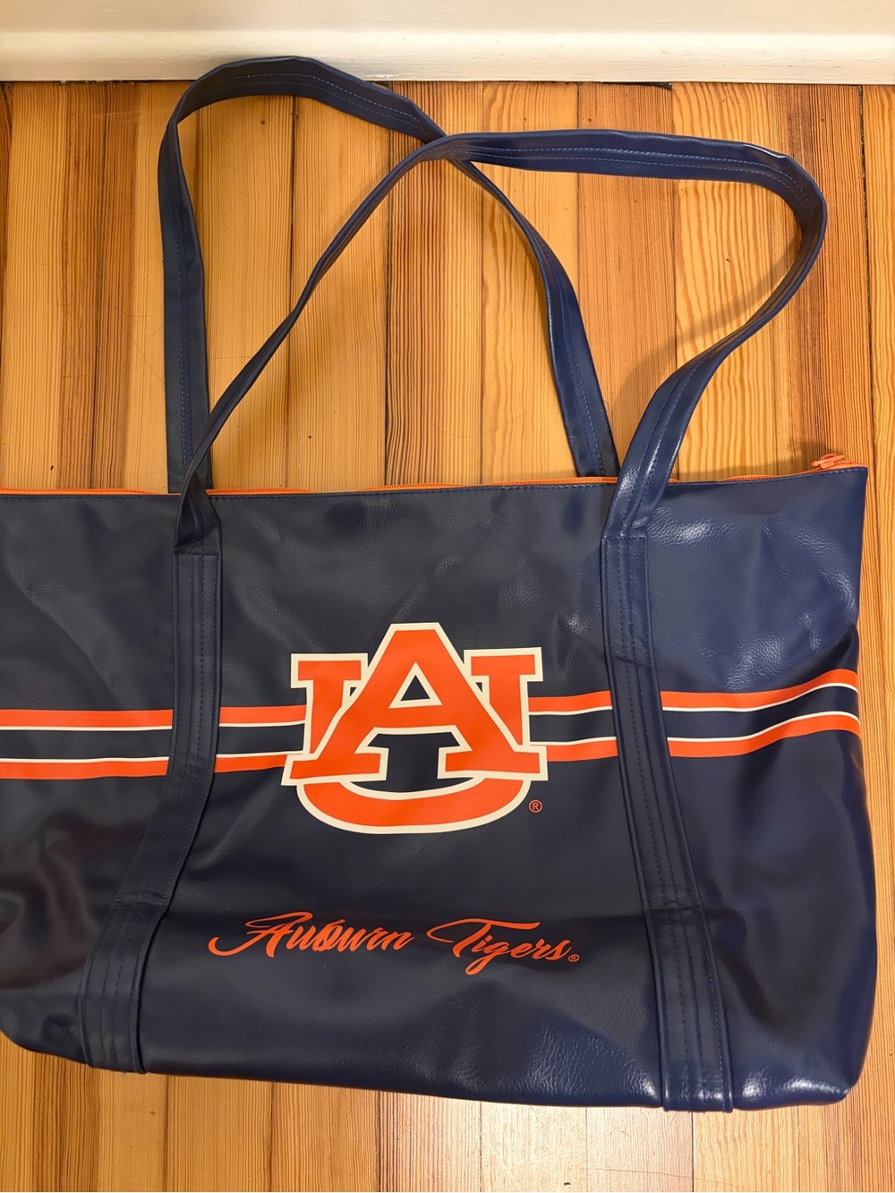 Auburn University Navy and Orange Tote Bag with AU Logo by Indigo (NWOT)